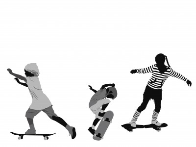 Helping Children Exercise More Skaters